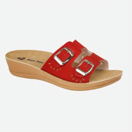 CALLOSA is a Ladies lightweight mule with a broad strap and decorative twin buckle. CALLOSA is a lovely and easy to wear.