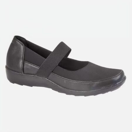 Exclusive to the Shoetree Comfort Collection. Evita is a ladies comfort shoe with elasticated strap and padded in sock.