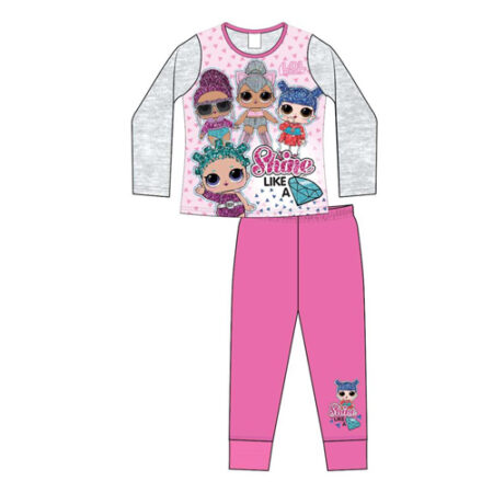 Girls Older Official LOL Surprise Diamond Pyjamas. With full print on top and contrasting print on the pants. Fibre Content. 100% Cotton - Excluding 100% Polyester Top Print