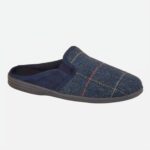 Exclusive to the Jo & Joe collection. Nathan is a men’s tweed gusset mule.