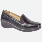 Exclusive to the Shoe Tree Comfort collection. Trento is a ladies slip on comfort shoe with elasticated gusset.