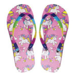 Girls Unicorn Flip Flops  perfect for the beach or next to the pool, or jus casual wear.