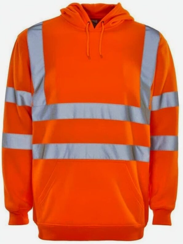 This versatile garment offers exceptional comfort teamed with maximum Class 3 high visibility protection. The hooded sweatshirts both conform to EN ISO 20471 Class 3 ideal for jobs that require clothes that conform to this standard. As a bonus the orange sweatshirts conform to GO/RT 3279 Making them suitable for Rail/Underground work. Ideal for tasks with a hi-vis requirement – traffic, security, event marshalling, driving, construction, roadworks, Rail / Underground – Orange version only Key Features Warm & Durable Conforms to EN ISO 20471 Class 3 Conforms to GO/RT 3279 (Orange only) 2 Band & Brace Fully Lined Hood with Draw Cord Front Kangaroo Pouch Pocket Ribbed Hem and Cuff 100% Polyester Fabric